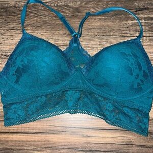 Victorias Secret LACIE Lounge Wireless Lightly Padded Bralette Bra Green